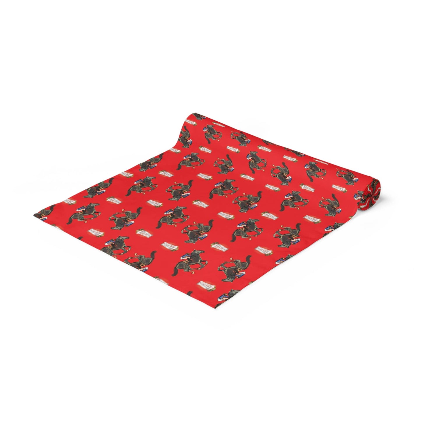 Race Horse and Mint Julep Derby Multi Paper Table Runner