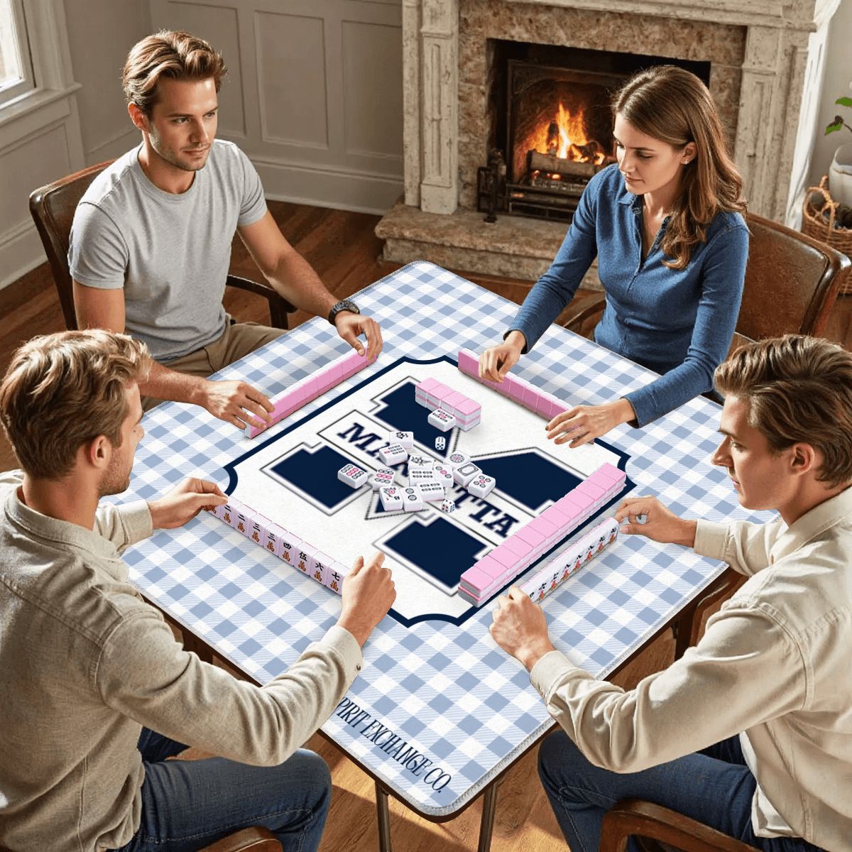 PREORDER: Custom Mahjong Mat 31.5"x31.5" (Ships Rolled up) Marietta Mahjong Mat