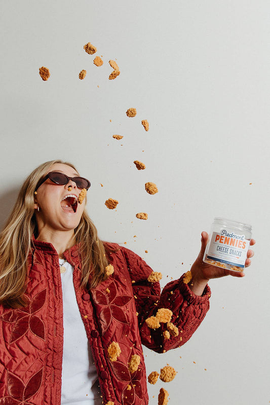 Cheddar Cheese Crackers, Gift Jars (8)