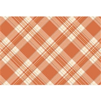 Hester & Cook Orange Plaid Placemats
