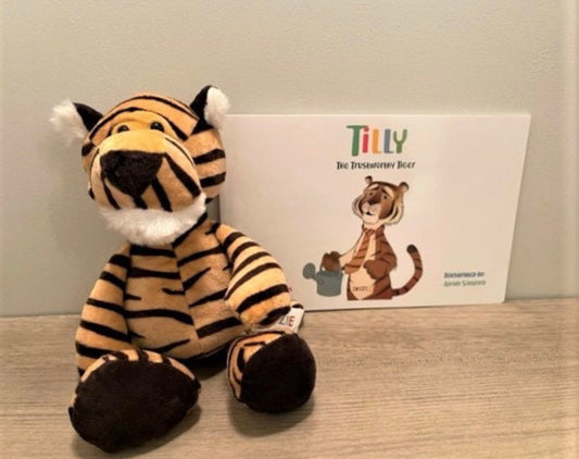 Zooziez- Tilly the Trustworthy Tiger book and plush