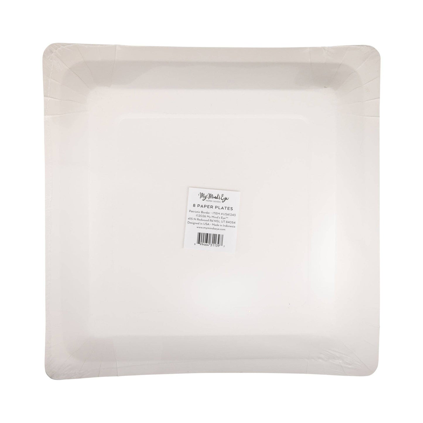 USA1243 - Border Paper Plate - 11"