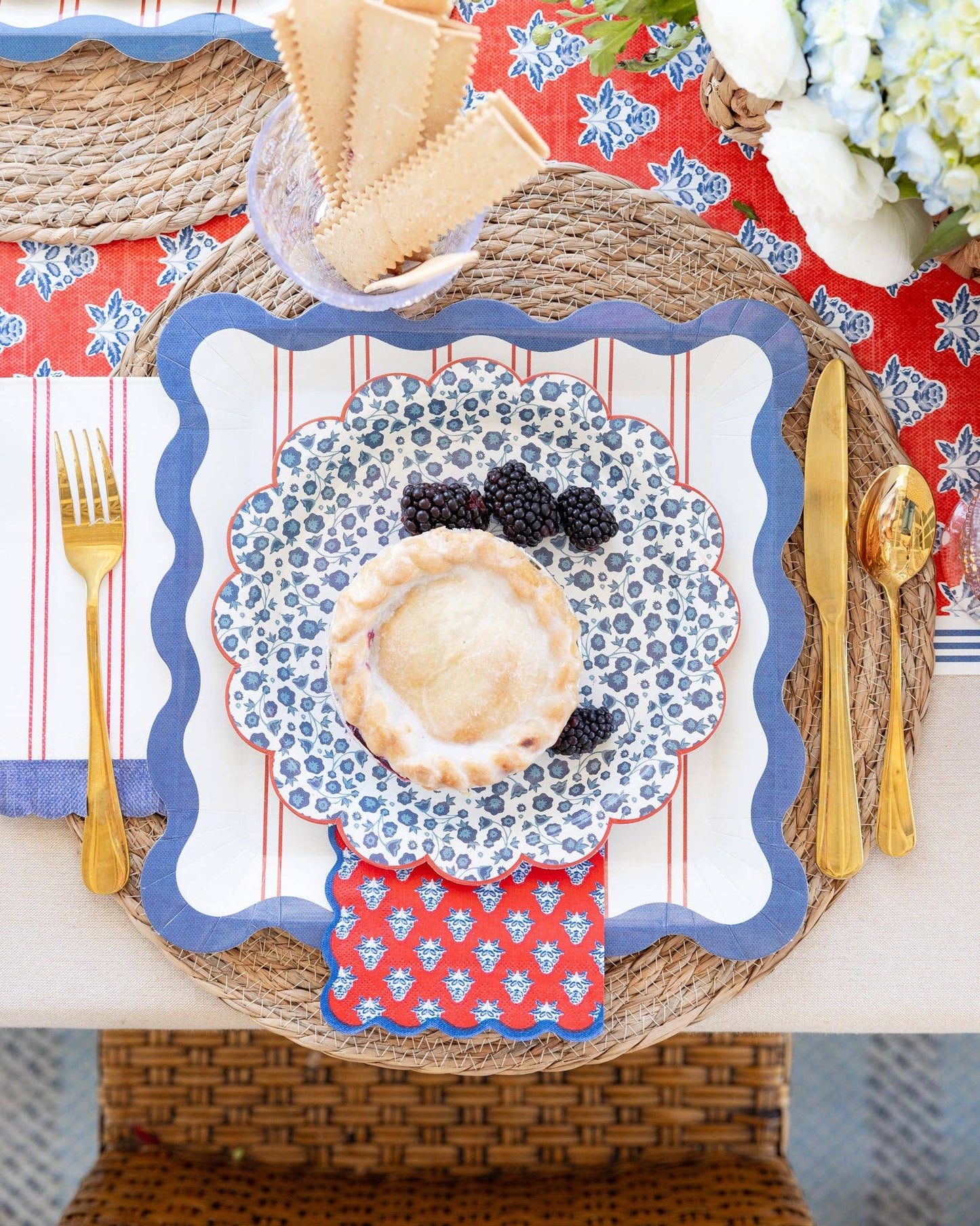 HAM1239 - Floral Paper Cocktail Napkin