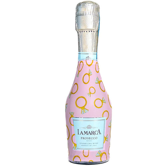 Beau Bottles Pink Engagement Ring - MINI Prosecco Collection - Set of Six Wraps