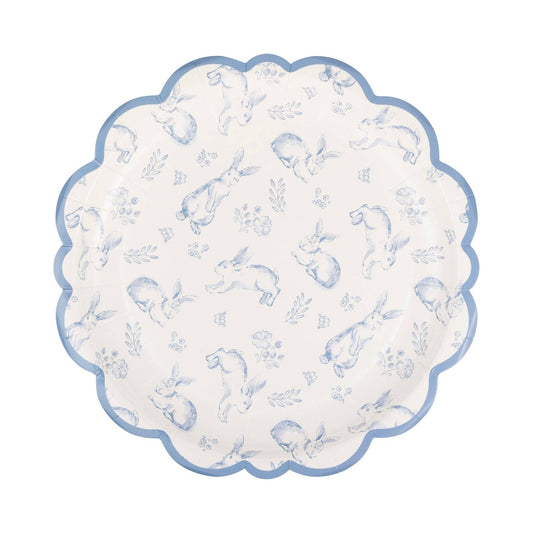 BTL1140 - 8" Bunny Toile Plates