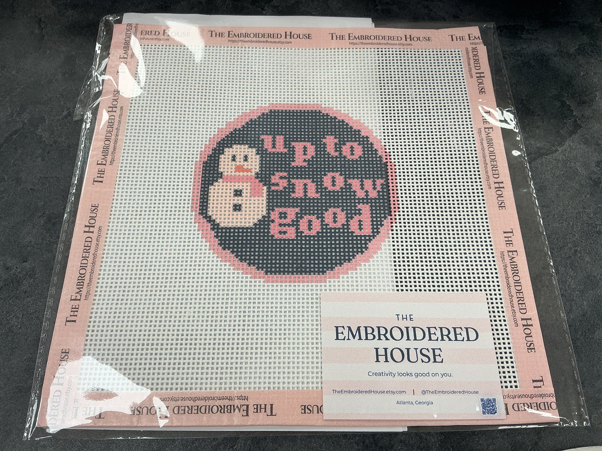 Up To Snow Good 13 mesh needlepoint The Embroidered House