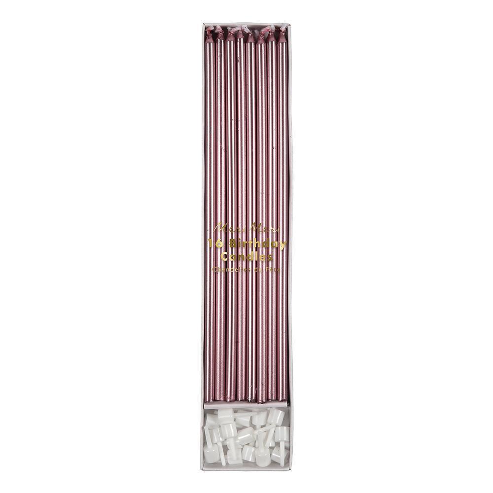 Meri Meri Metallic Pink Candles