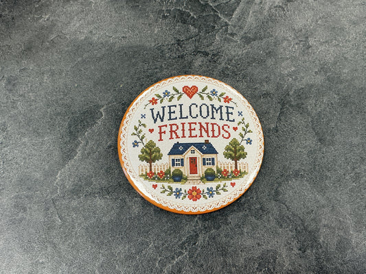Welcome friends magnet