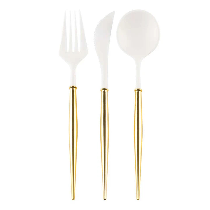Sophistiplate Rose Gold Bella Assorted Plastic Cutlery