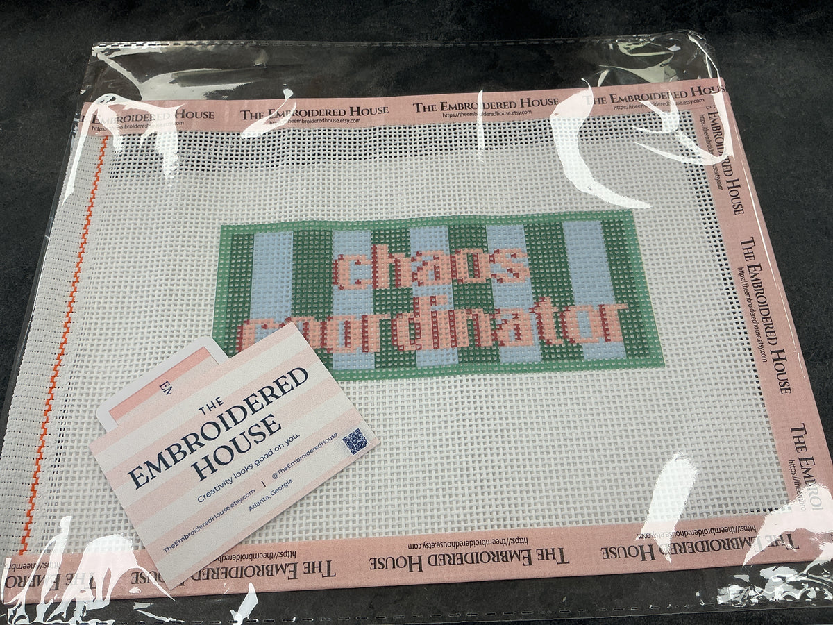 Chaos Coordinator 13 mesh needlepoint The Embroidered House