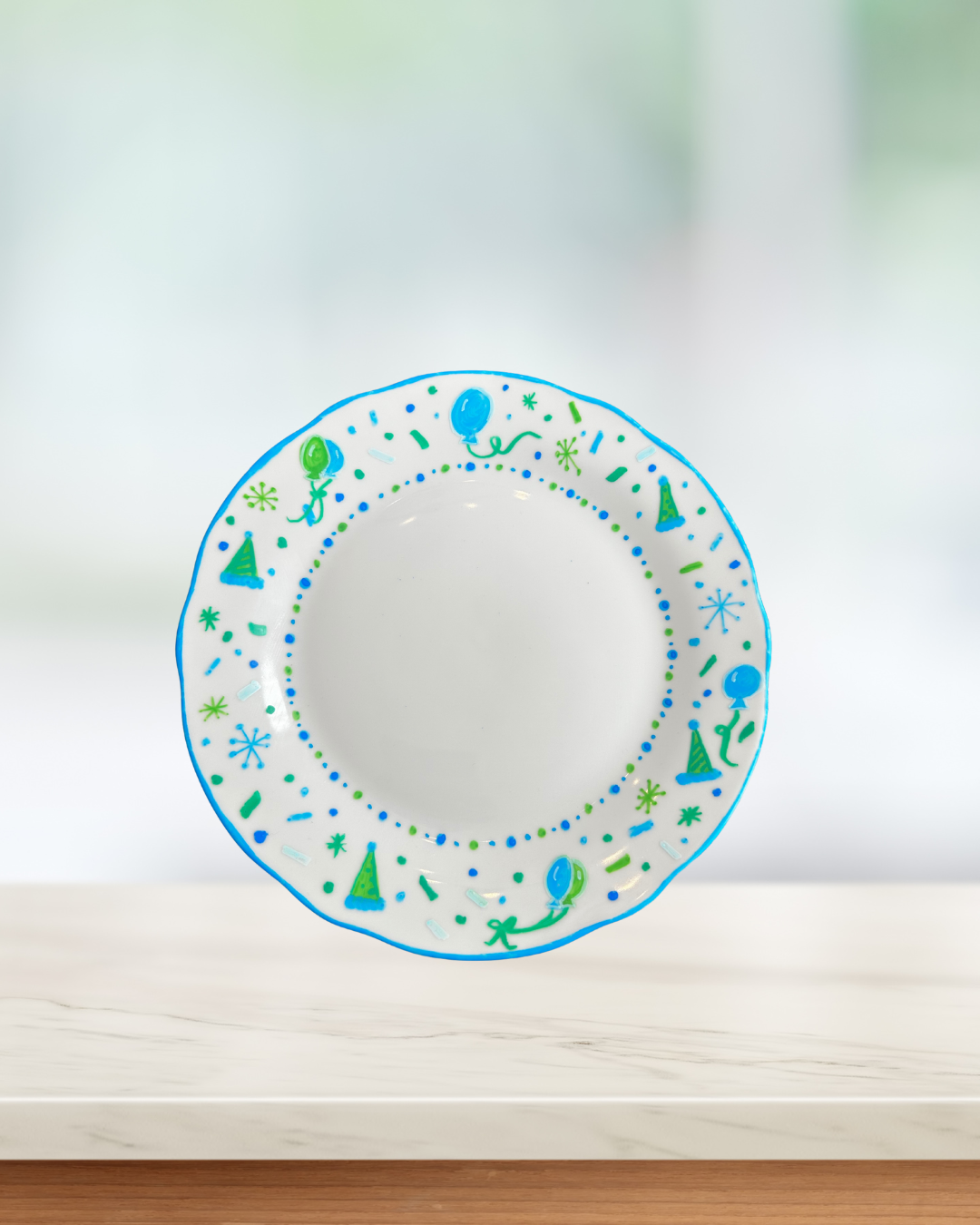 Custom Hand Painted Birthday Plate
