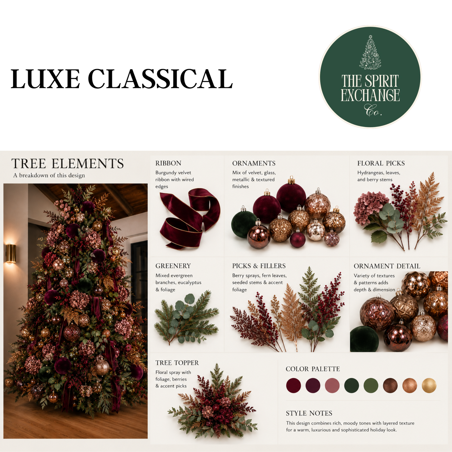 Luxe Classical Christmas Tree Kit