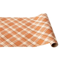 Hester & Cook Orange Plaid Runner 20" by 25'