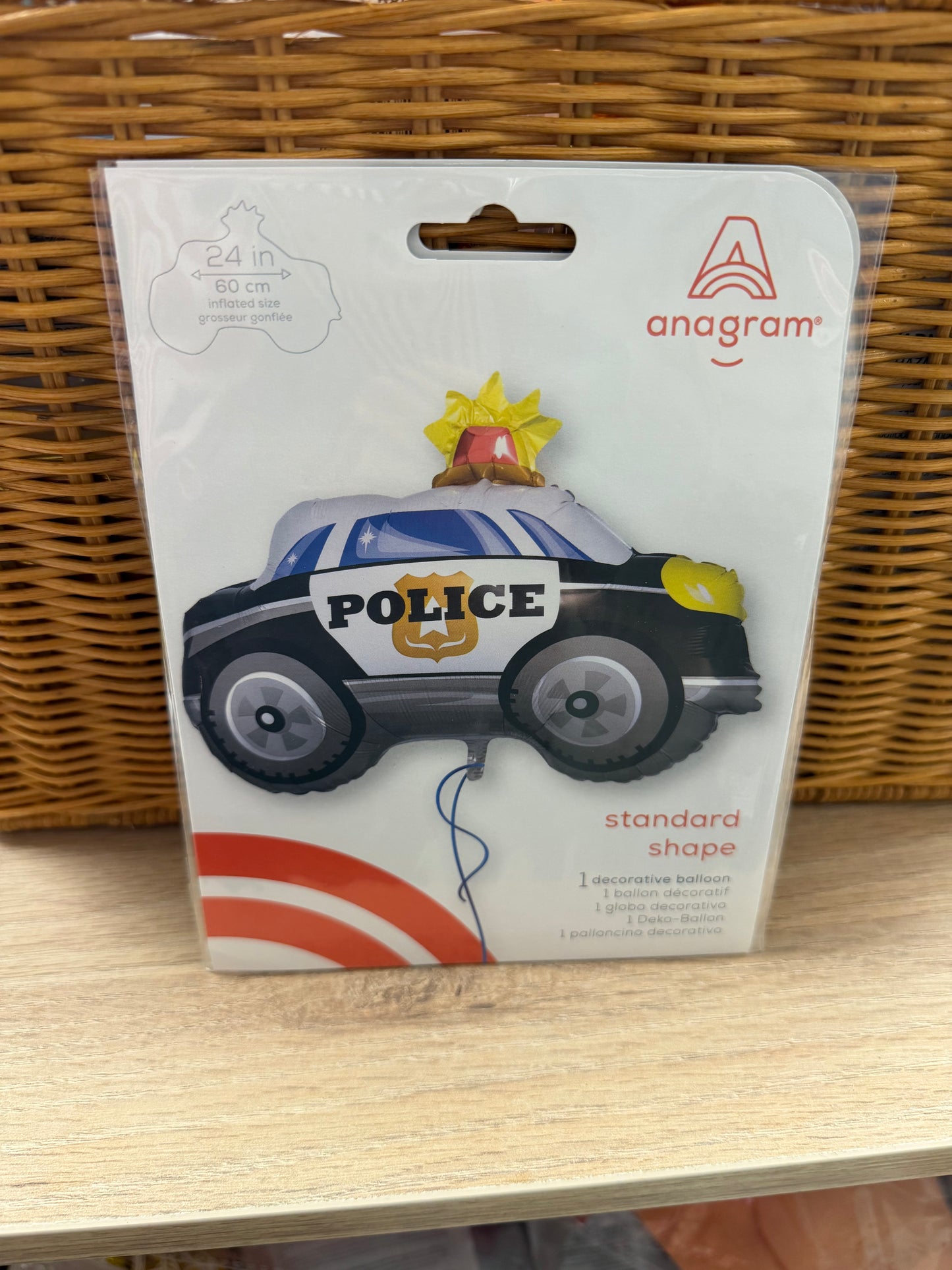 Police Car Foil Balloon