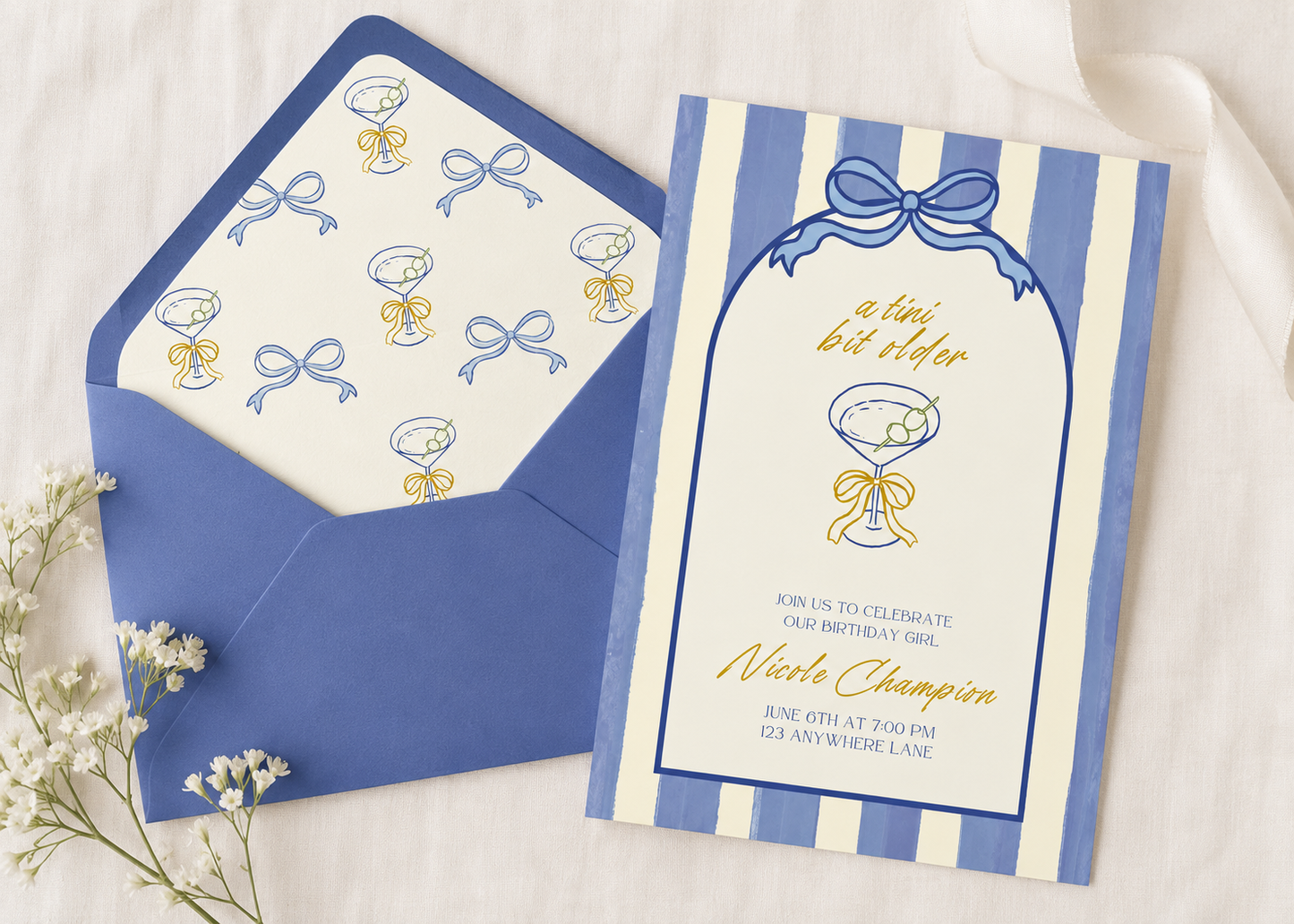 Custom Invitation - A Tini Bit Older