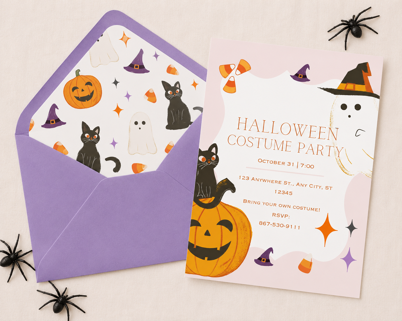 Custom Invitation - Halloween Costume Party