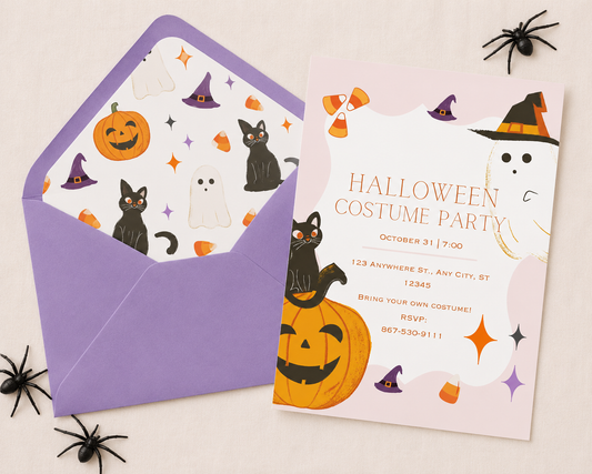 Custom Invitation - Halloween Costume Party