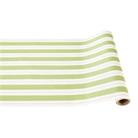 Hester & Cook Green and Pink Awning Stripe Runner 20" by 25'