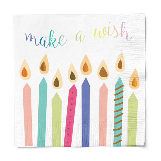 Sophistiplate Cocktail Napkin Birthday Candles