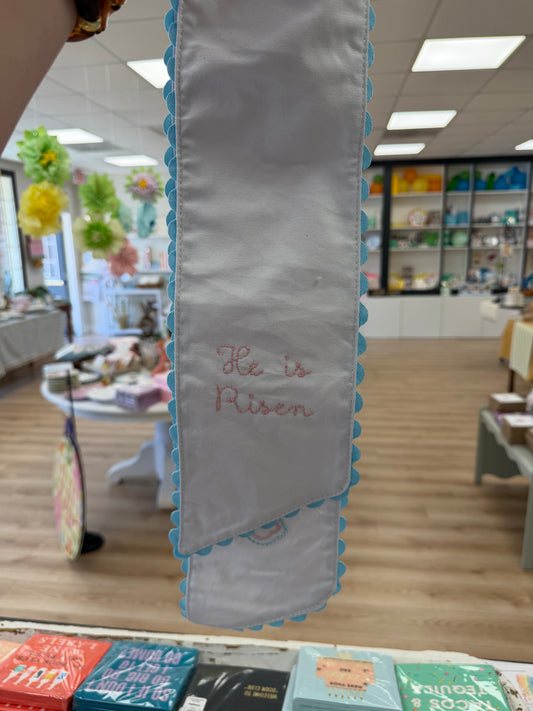 Easter wreath Sash He is Risen