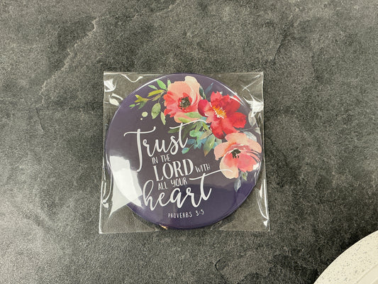 Trust in the Lord pocket mirror