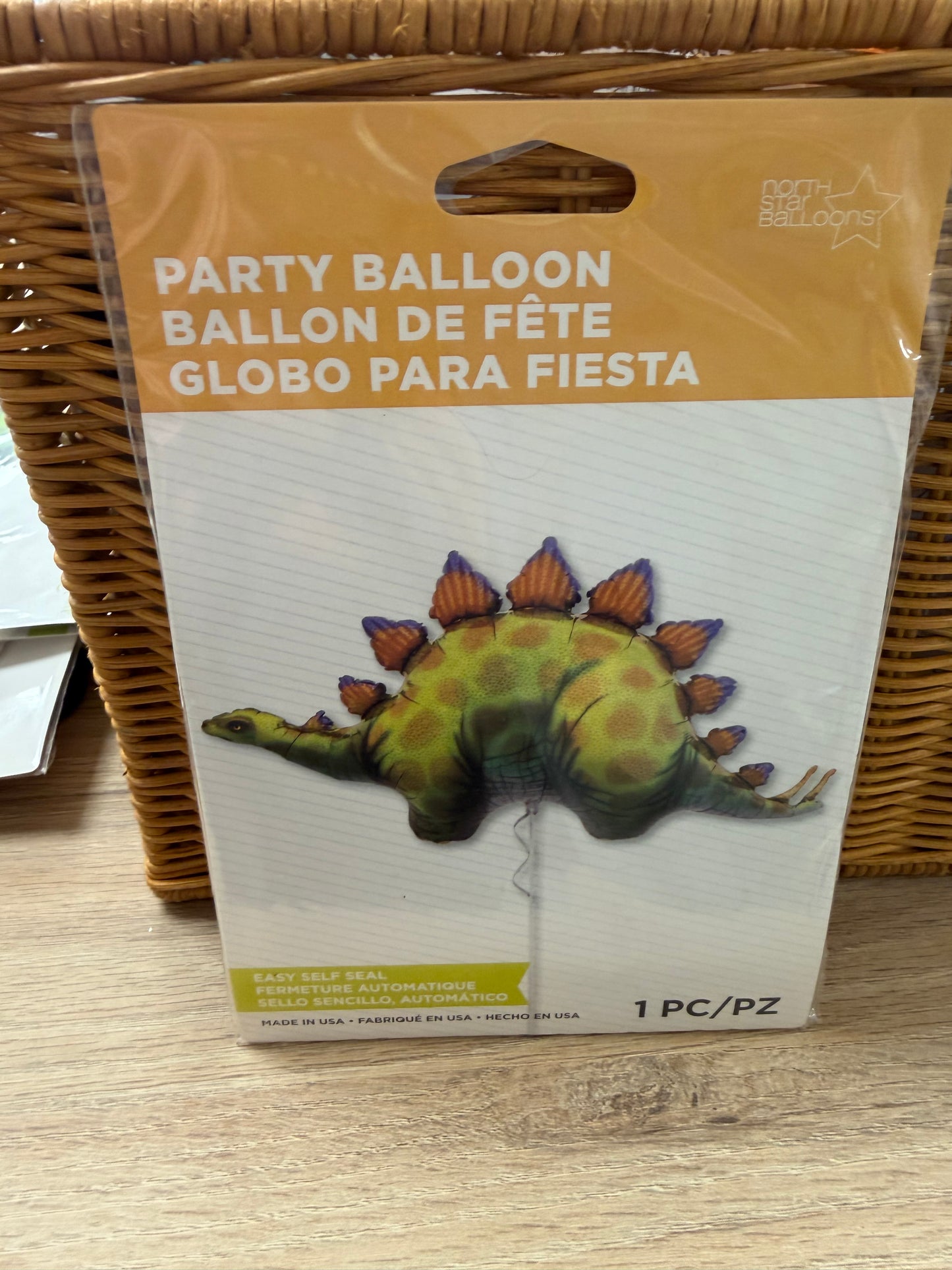 Green Orange Purple Dino Foil Balloon