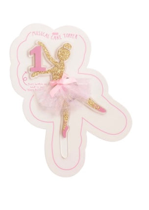 Mud Pie Girl musical cake topper