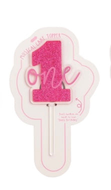 Mud Pie Girl musical cake topper