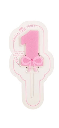 Mud Pie Girl musical cake topper