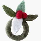 Hester & Cook Felt Berry Napkin Ring (Set of 4)