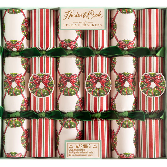 Hester & Cook Holiday Wreath Crackers