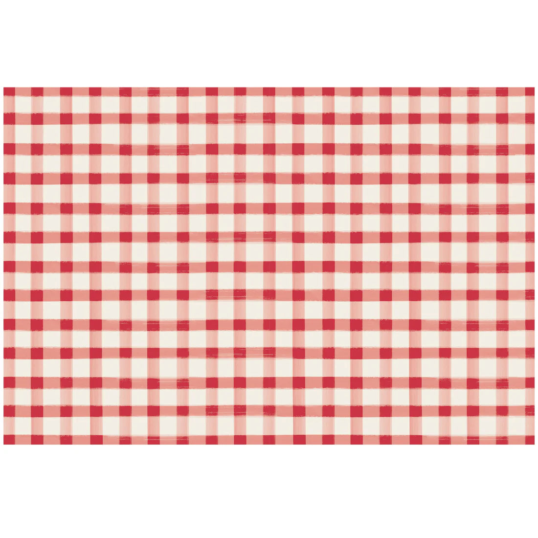 Hester & Cook Red Painted Check Runner