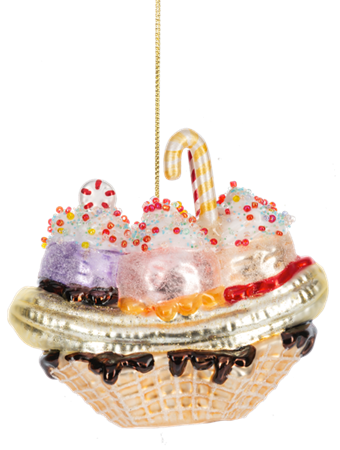 Banana Split Ornament