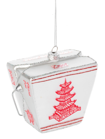 Chinese Food Take-Out Box Ornament