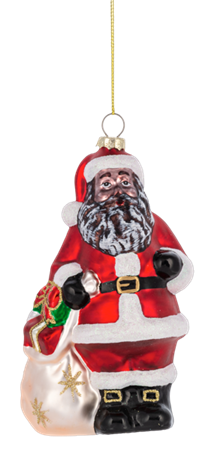 Santa w/Toy Bag Ornament