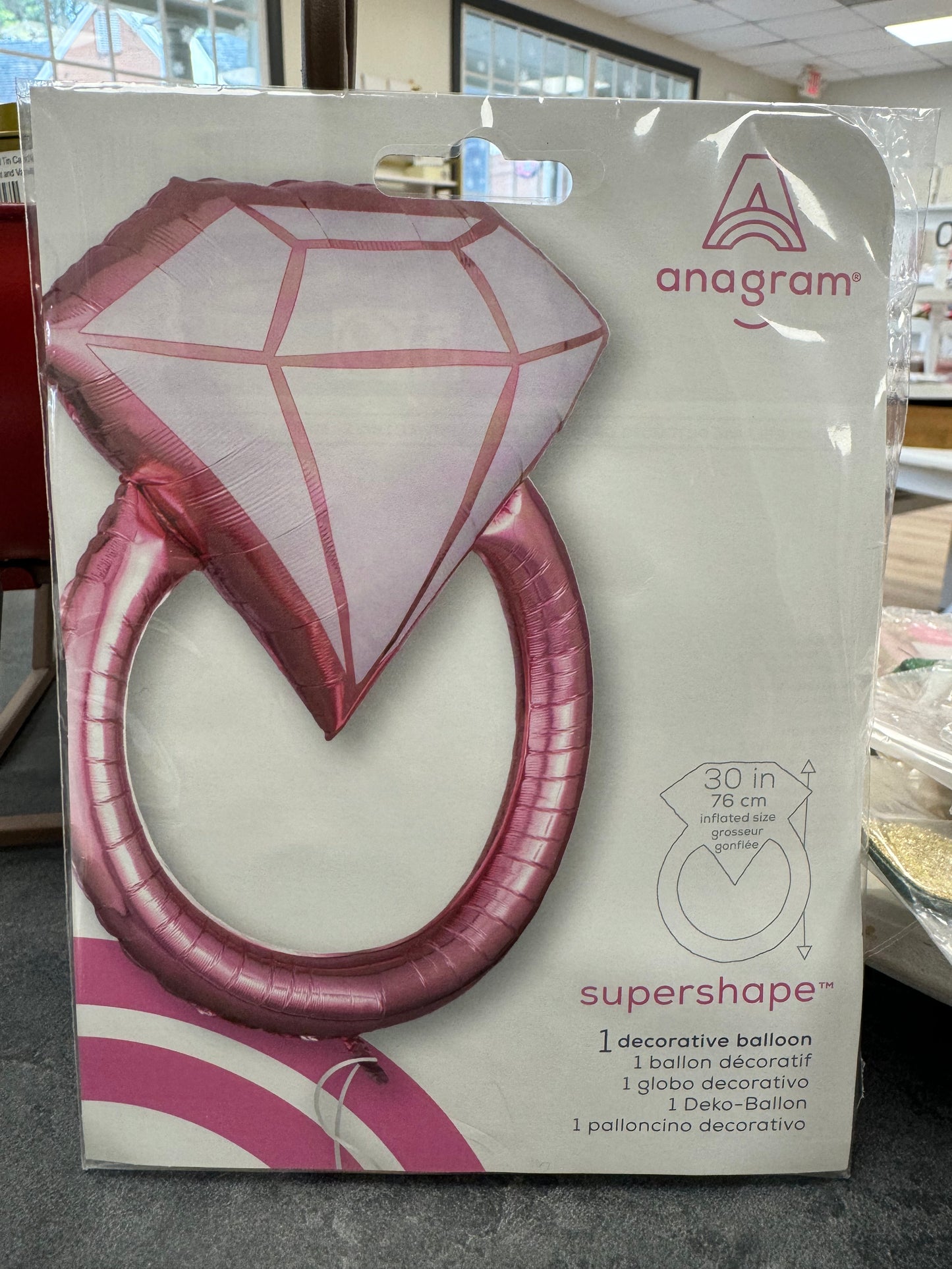 Pink Ring Foil Balloon