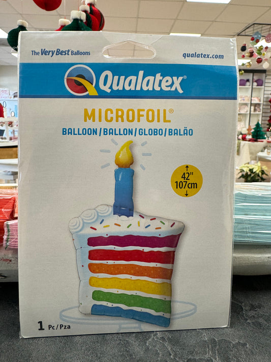 Rainbow Cake Foil Balloon
