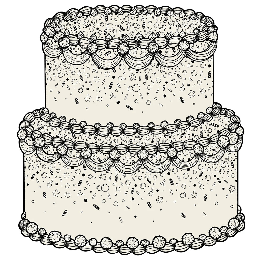 Hester & Cook Coloring Birthday Cake Placemats