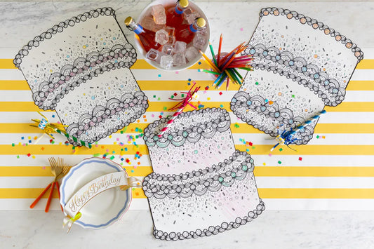Hester & Cook Coloring Birthday Cake Placemats