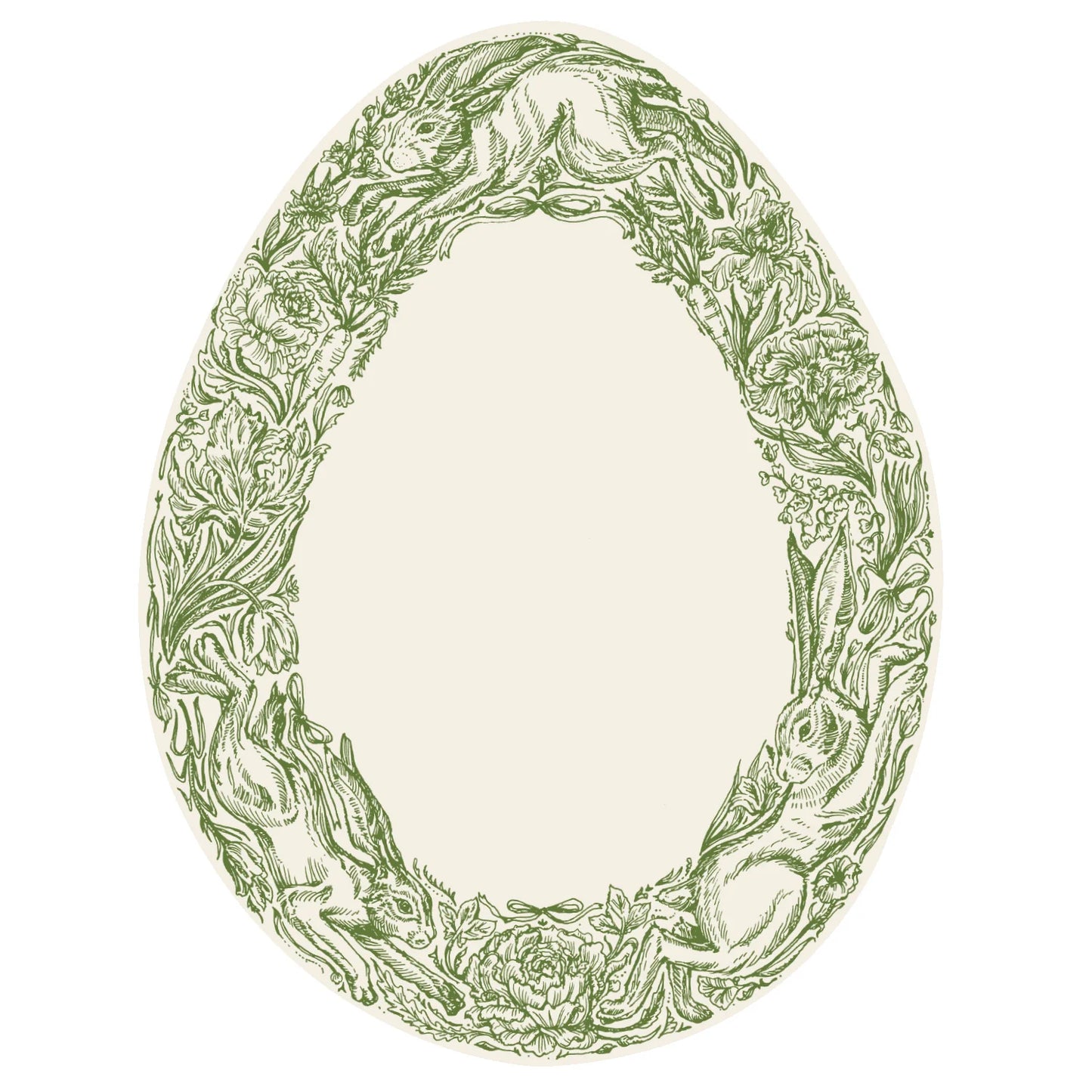 Hester & Cook Greenhouse Hares Table Card