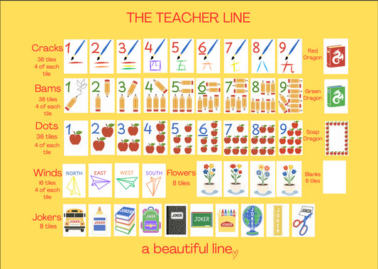 Pre-Order Teacher Tiles A Beautiful Line Mahjong