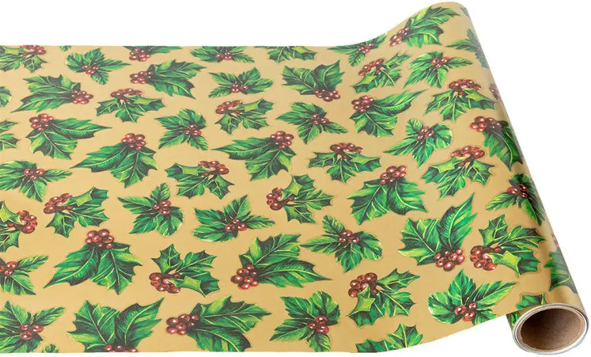 Hester & Cook Gilded Holly Runner - 20" x 25'