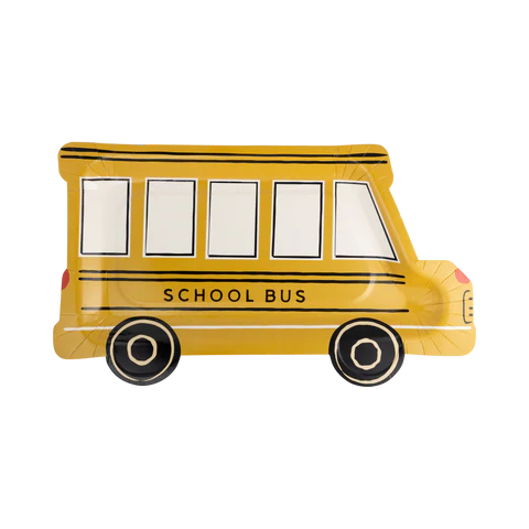 School Bus Shaped Plate