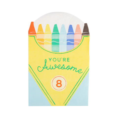 Crayon Box Shaped Dinner Napkins