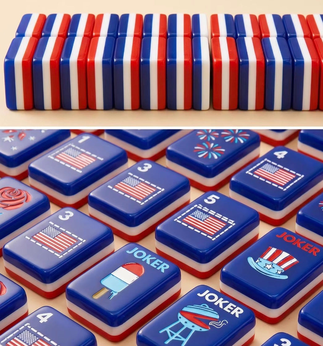 Pre-Order Patriotic Tiles Mahjong SHIPS 1st of SEPTEMBER (USA)
