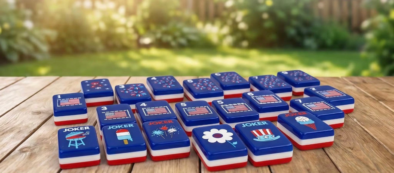 Pre-Order Patriotic Tiles Mahjong SHIPS 1st of SEPTEMBER (USA)
