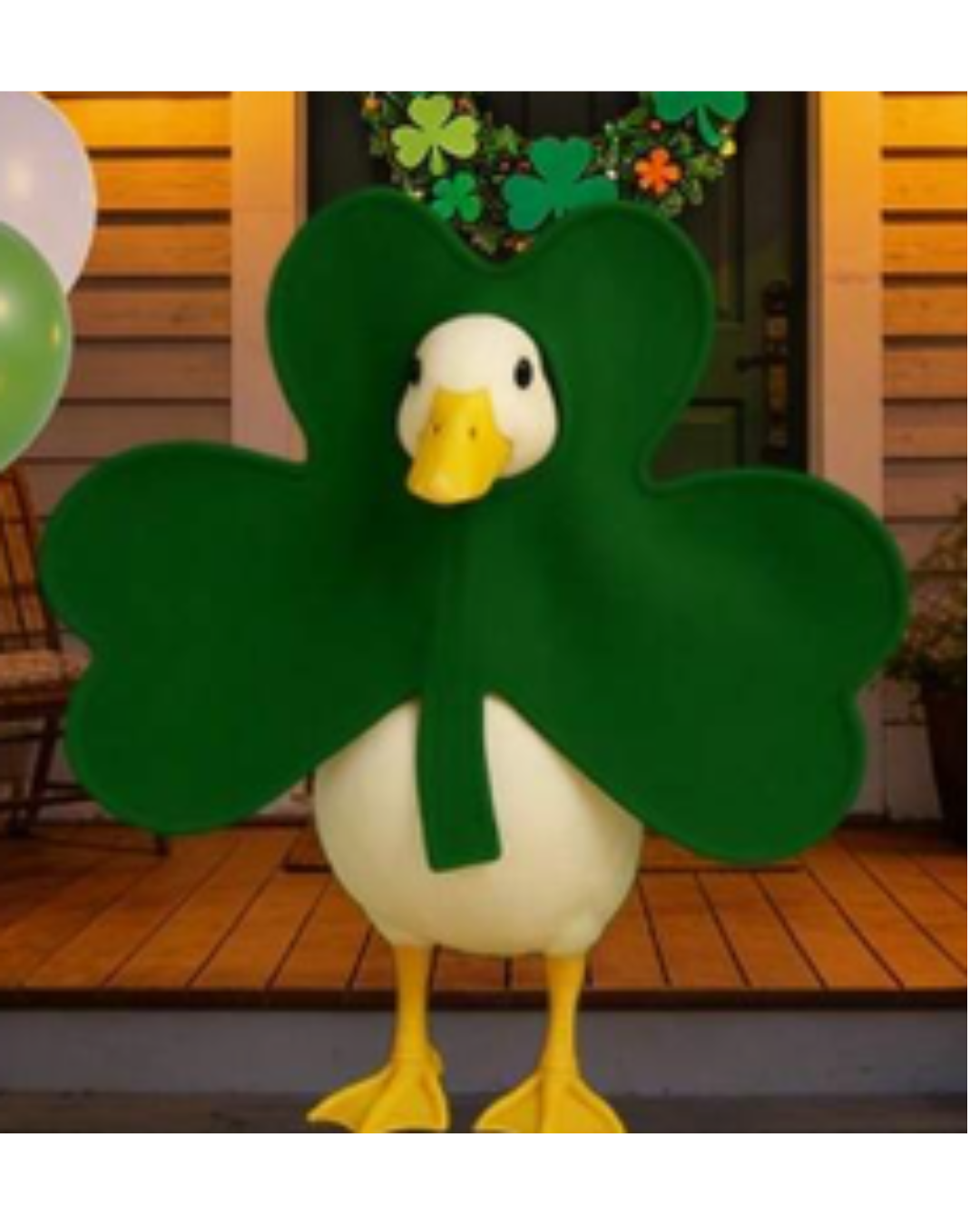 St. Patrick's Day Shamrock Silly Goose Outfit