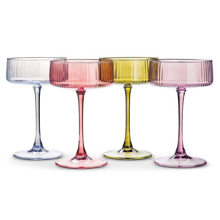 Lustre Tight Optic Cocktail Coupe- Assorted-6.5"H(9oz)