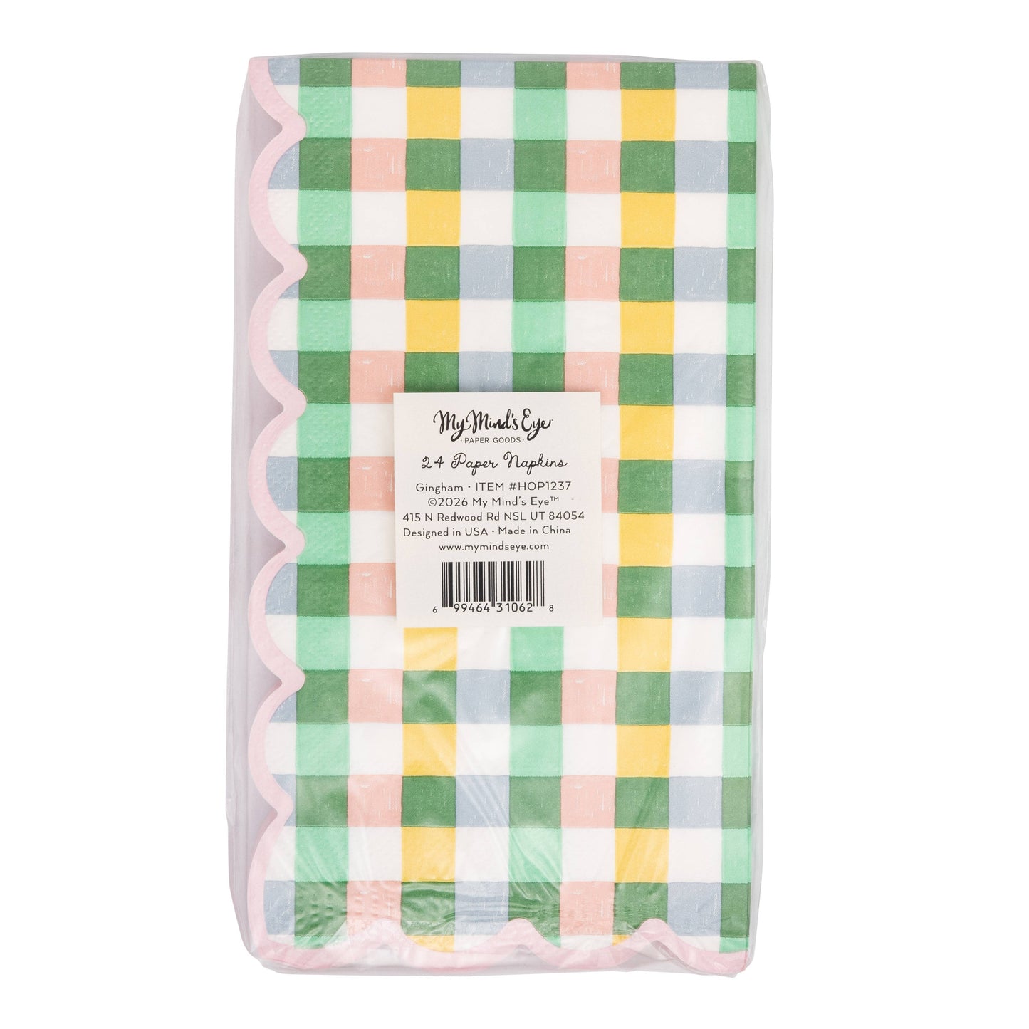 HOP1237 - Hopscotch Gingham Dinner Napkin