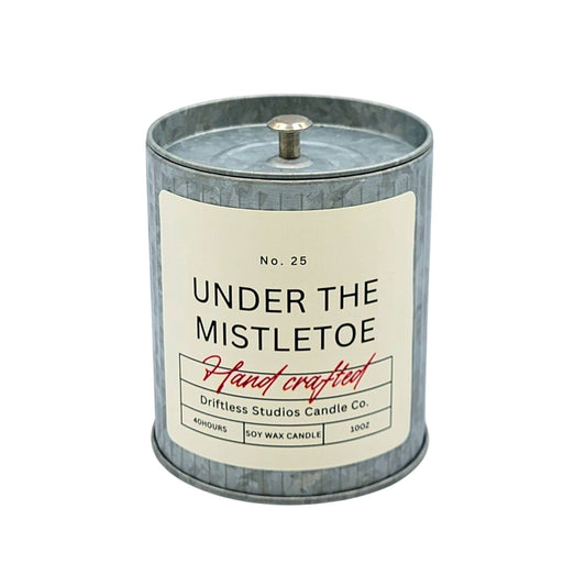 Under the Mistletoe Farmhouse Holiday Candles - Christmas